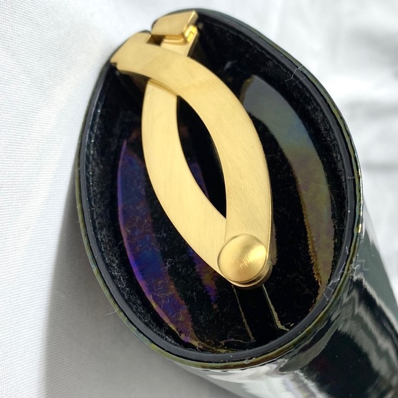 JIMMY CHOO Patent Leather Tube Clutch - Picture 15 of 17